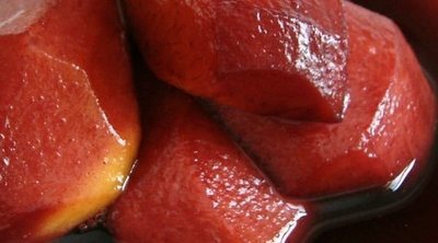 Melocotones al vino